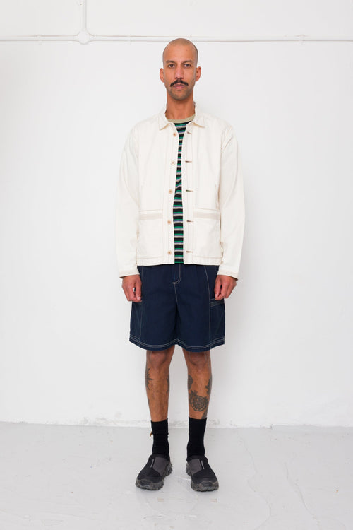 Anniversary Jacket - Ecru Crinkle Cotton