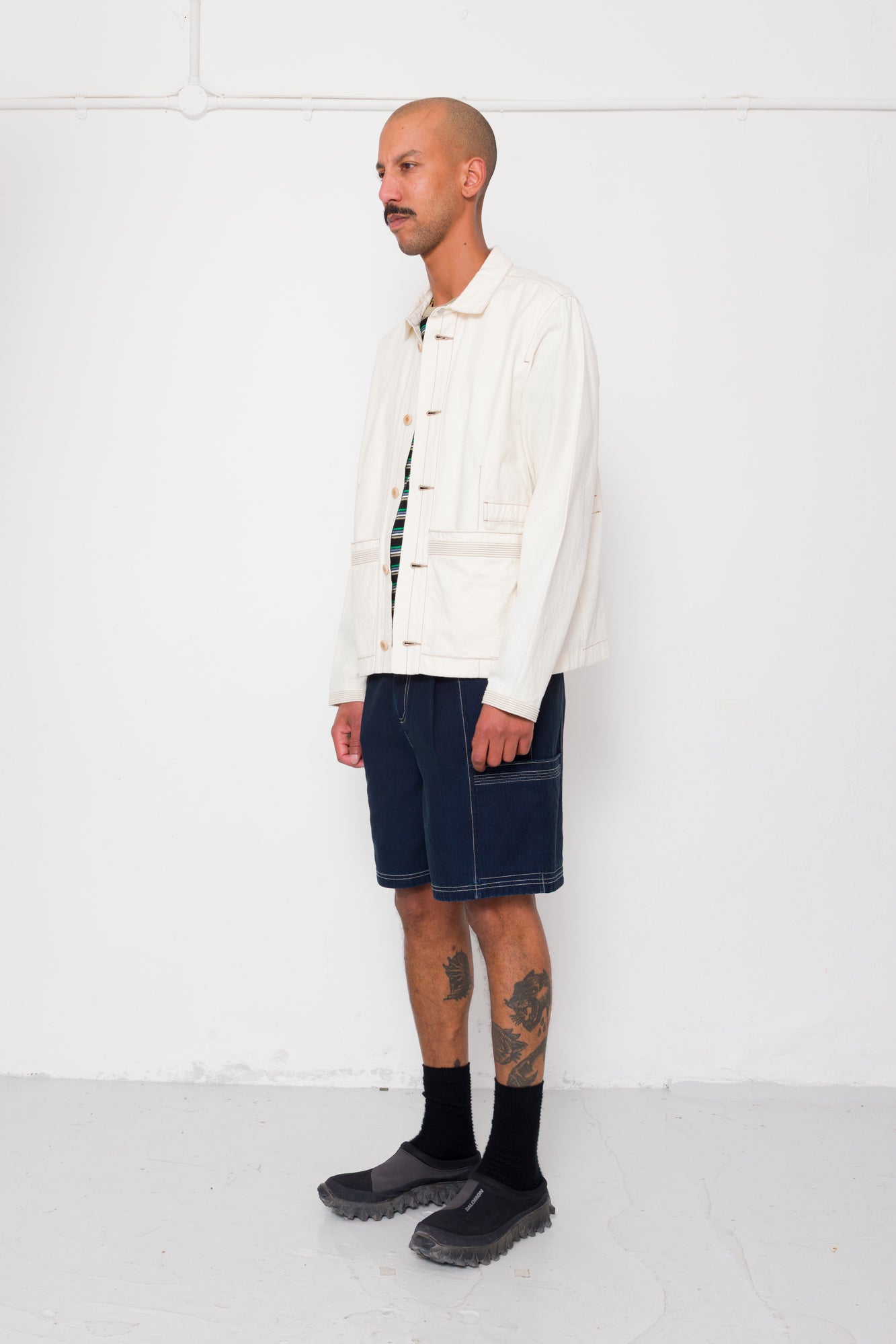 Anniversary Jacket - Ecru Crinkle Cotton