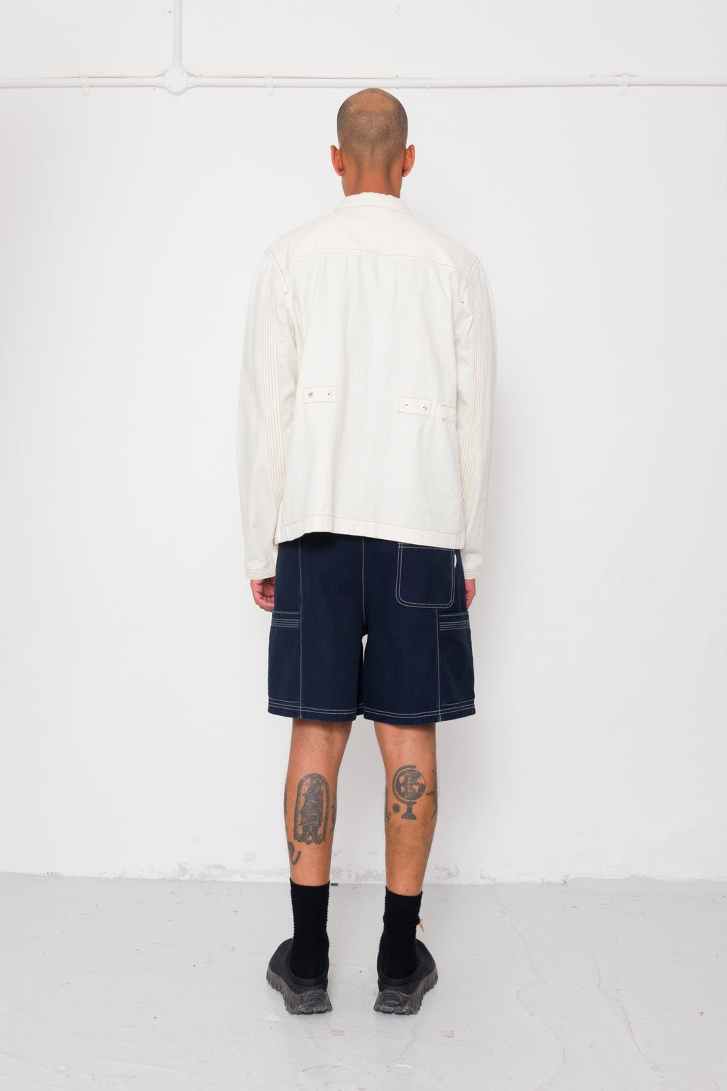 Anniversary Jacket - Ecru Crinkle Cotton