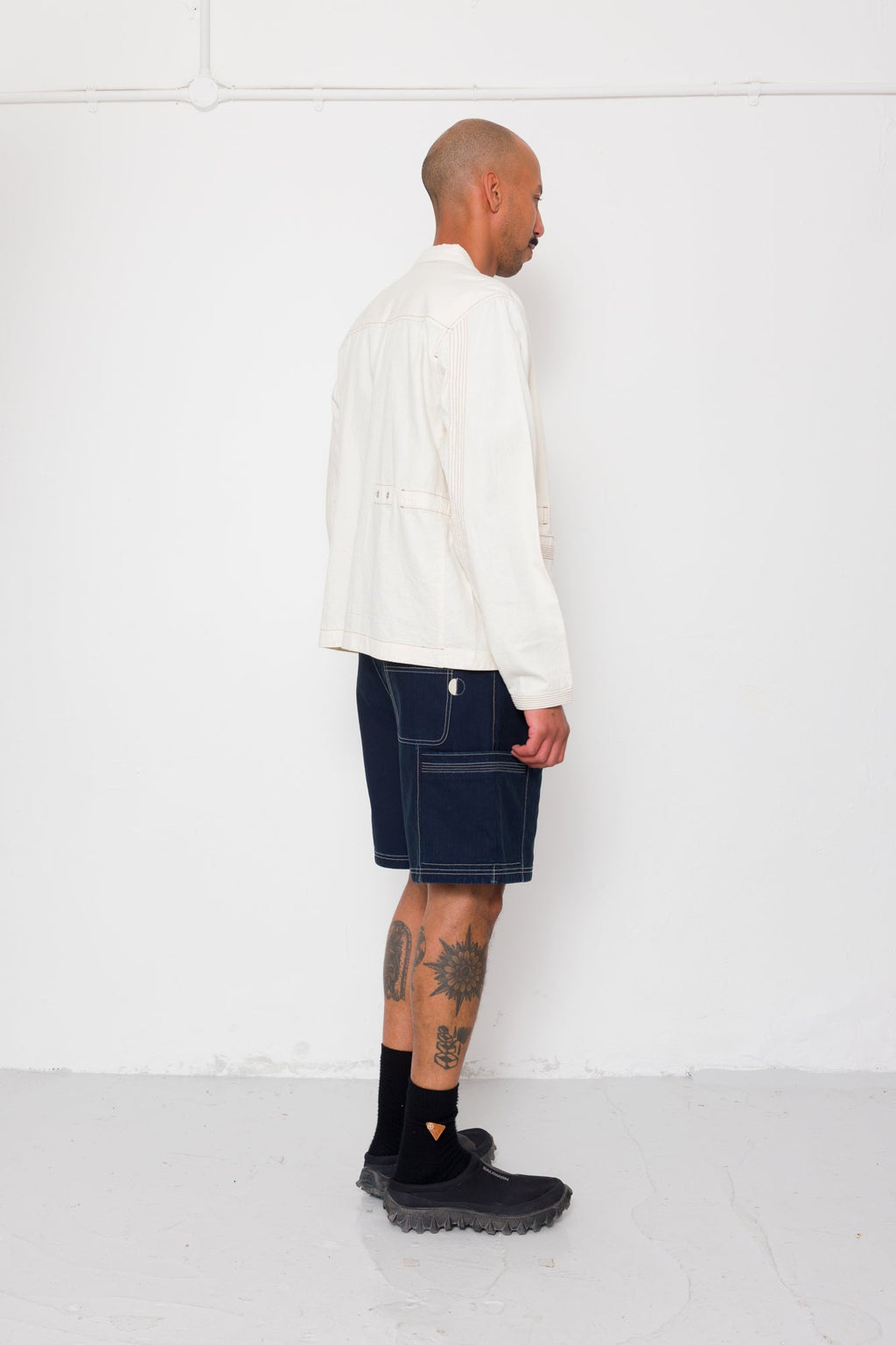 Anniversary Jacket - Ecru Crinkle Cotton