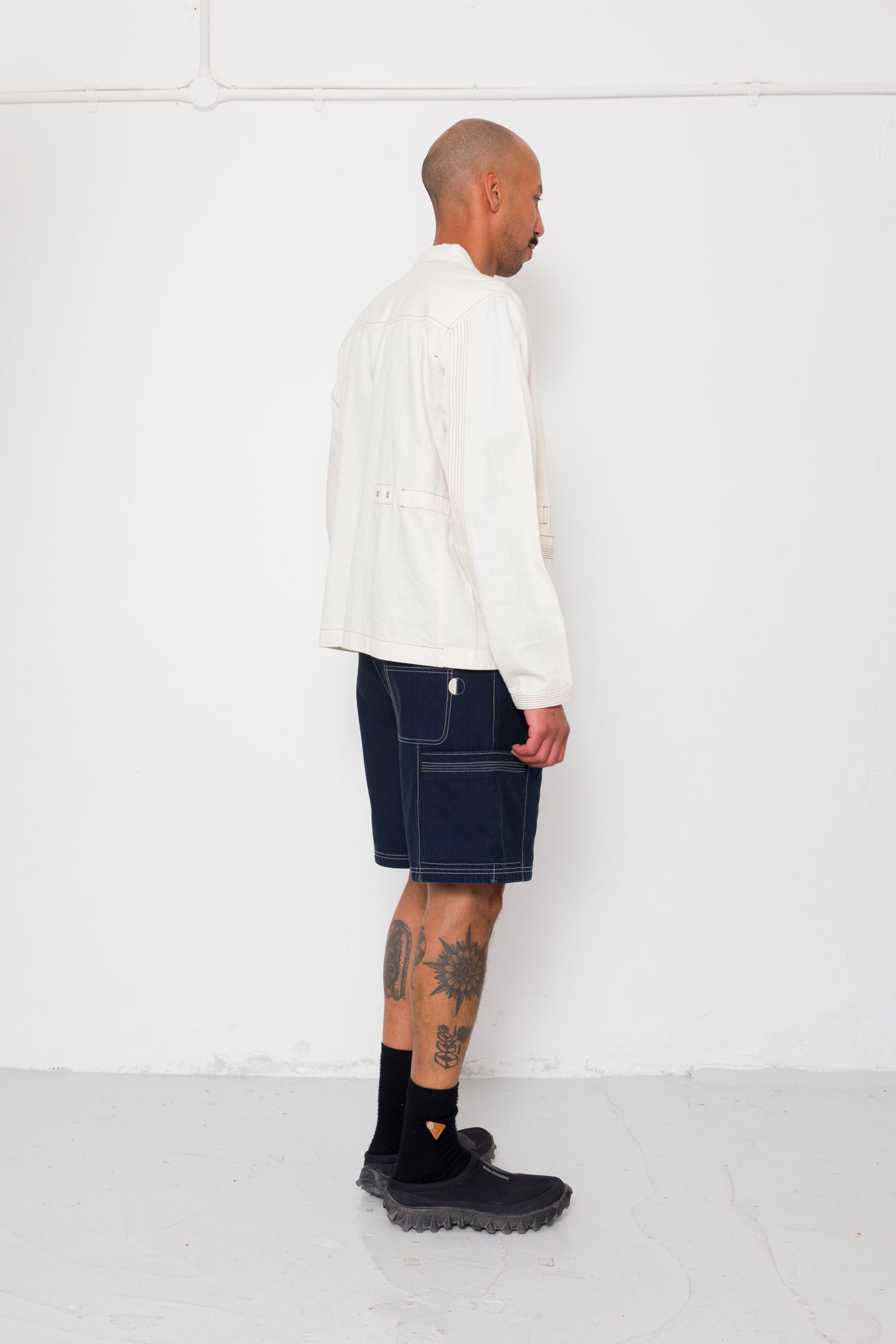Anniversary Jacket - Ecru Crinkle Cotton