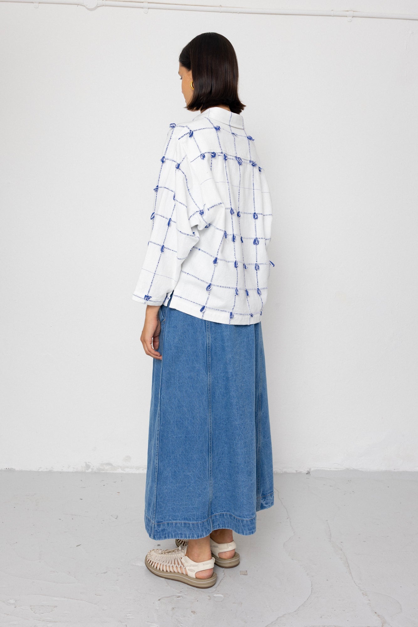 Archive Shirt - Navy Ecru Knots