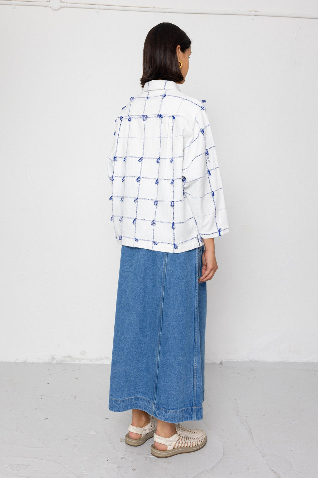 Archive Shirt - Navy Ecru Knots