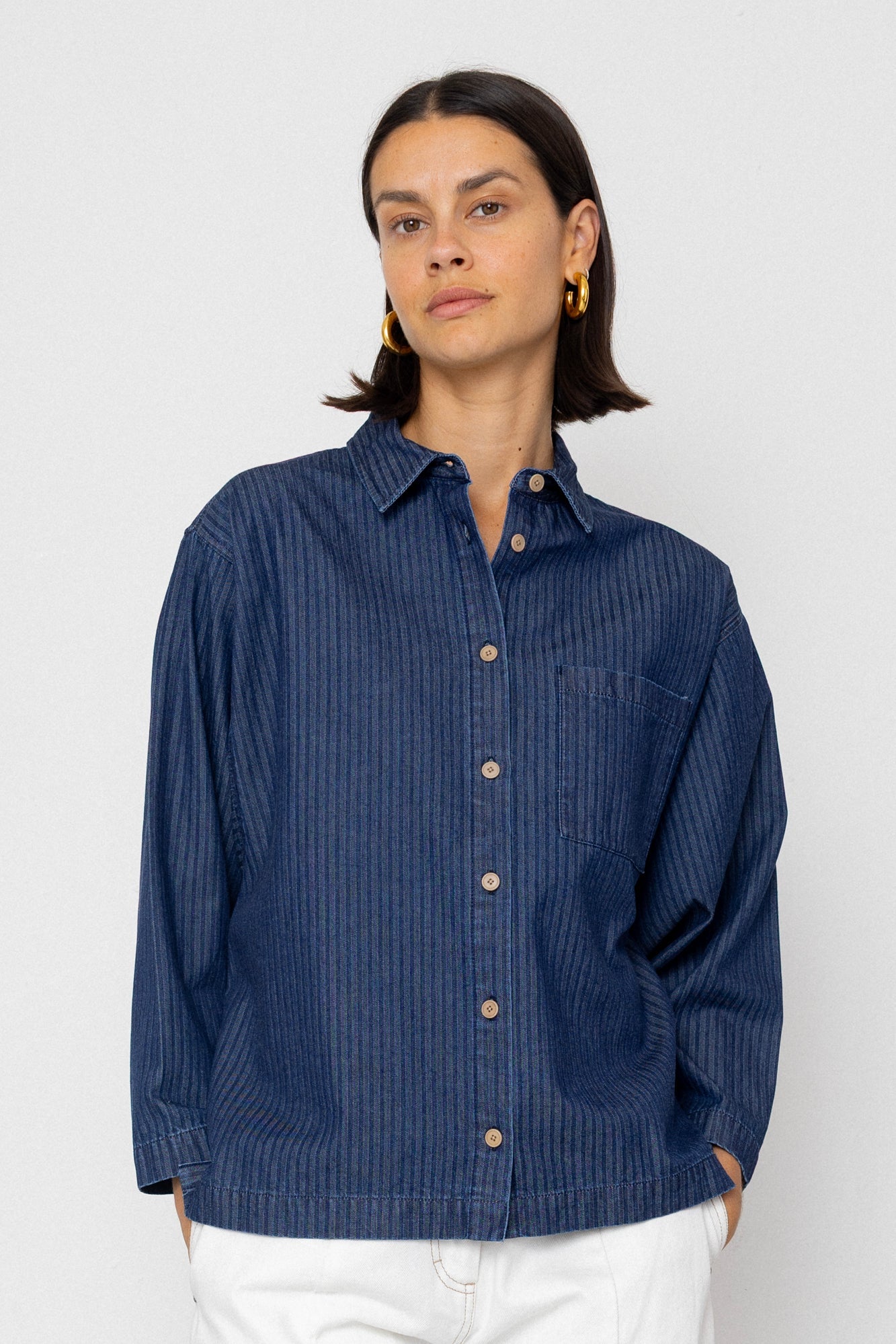 Archive Shirt - Light Denim Stripe