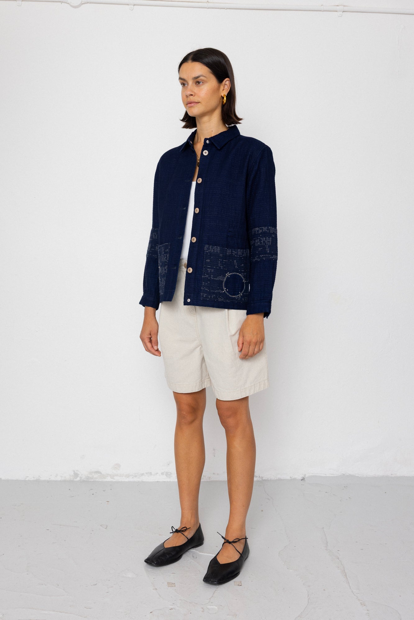 Assembly Jacket - Stray Float Stitch Indigo
