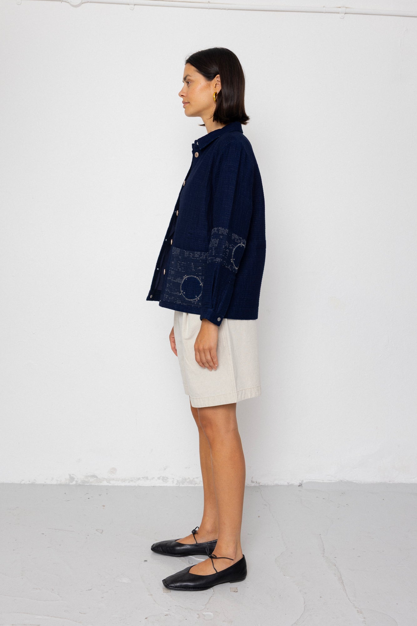 Assembly Jacket - Stray Float Stitch Indigo