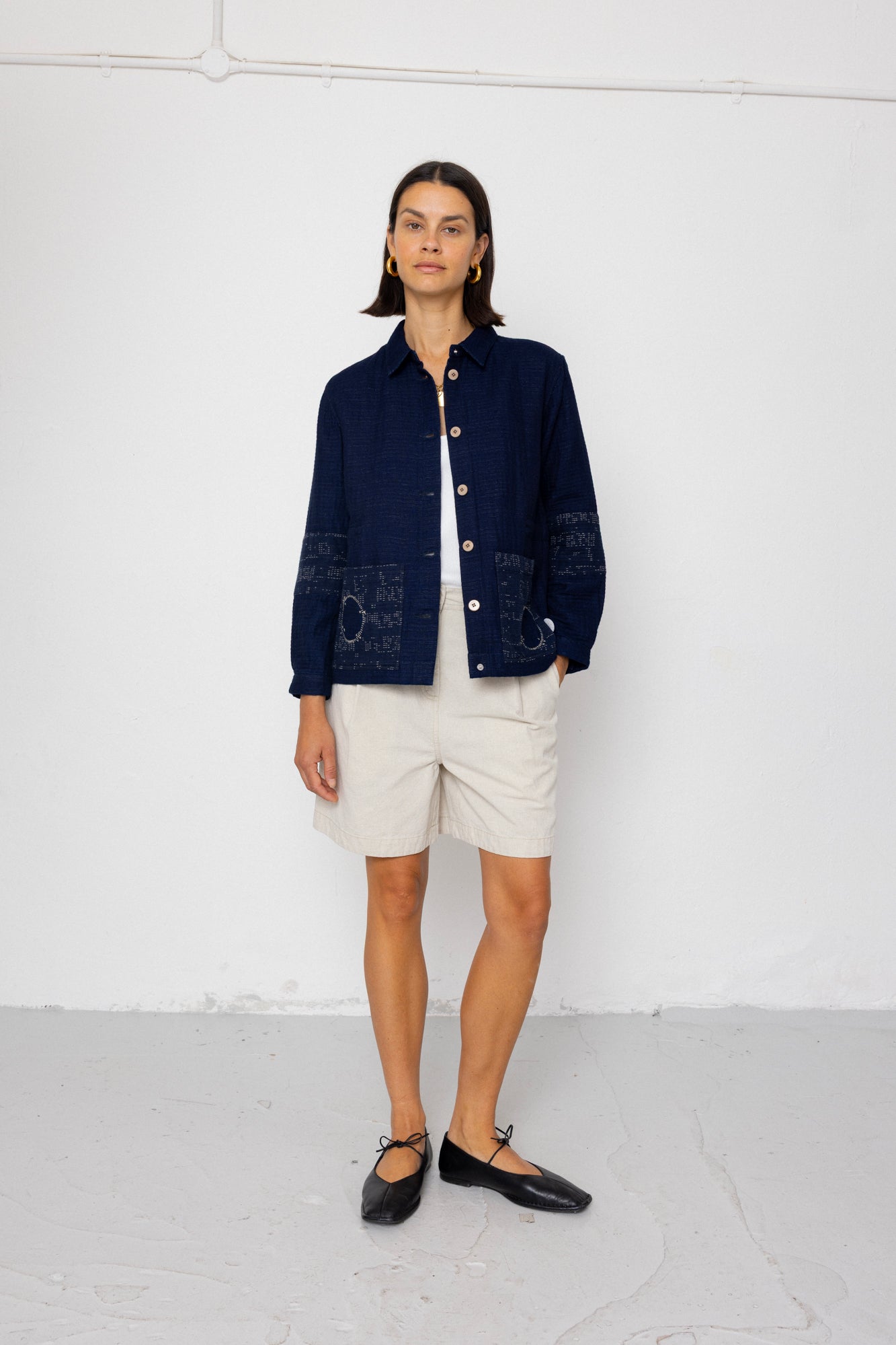 Assembly Jacket - Stray Float Stitch Indigo