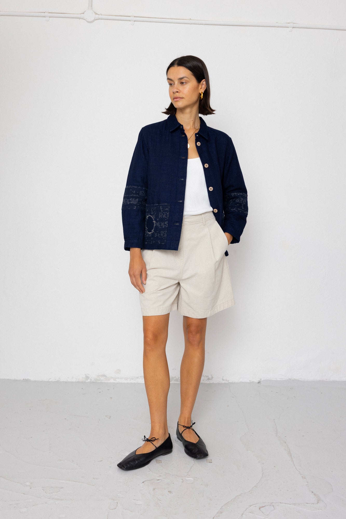 Assembly Jacket - Stray Float Stitch Indigo