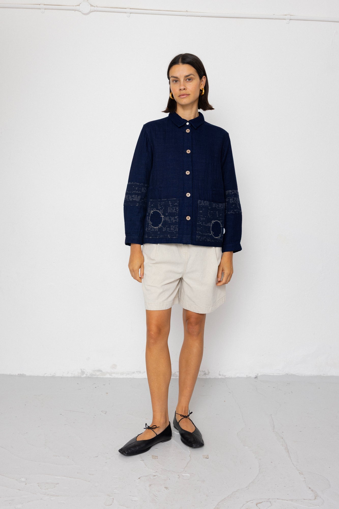 Assembly Jacket - Stray Float Stitch Indigo