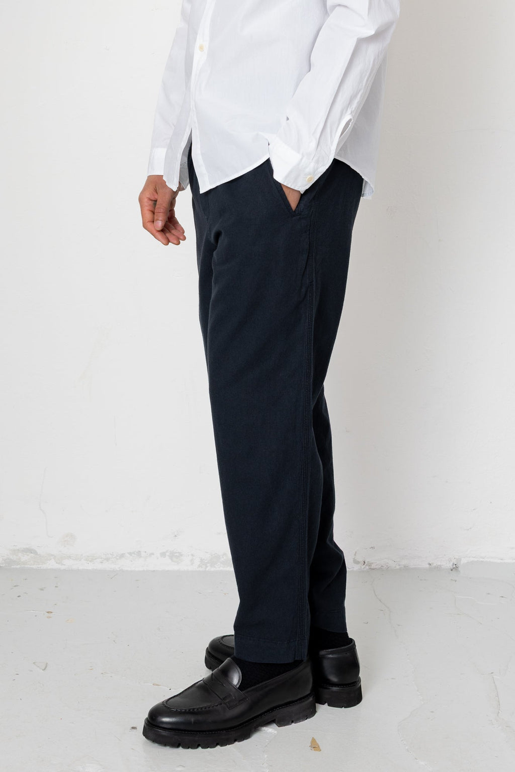 Assembly Pant - Black Cotton Linen