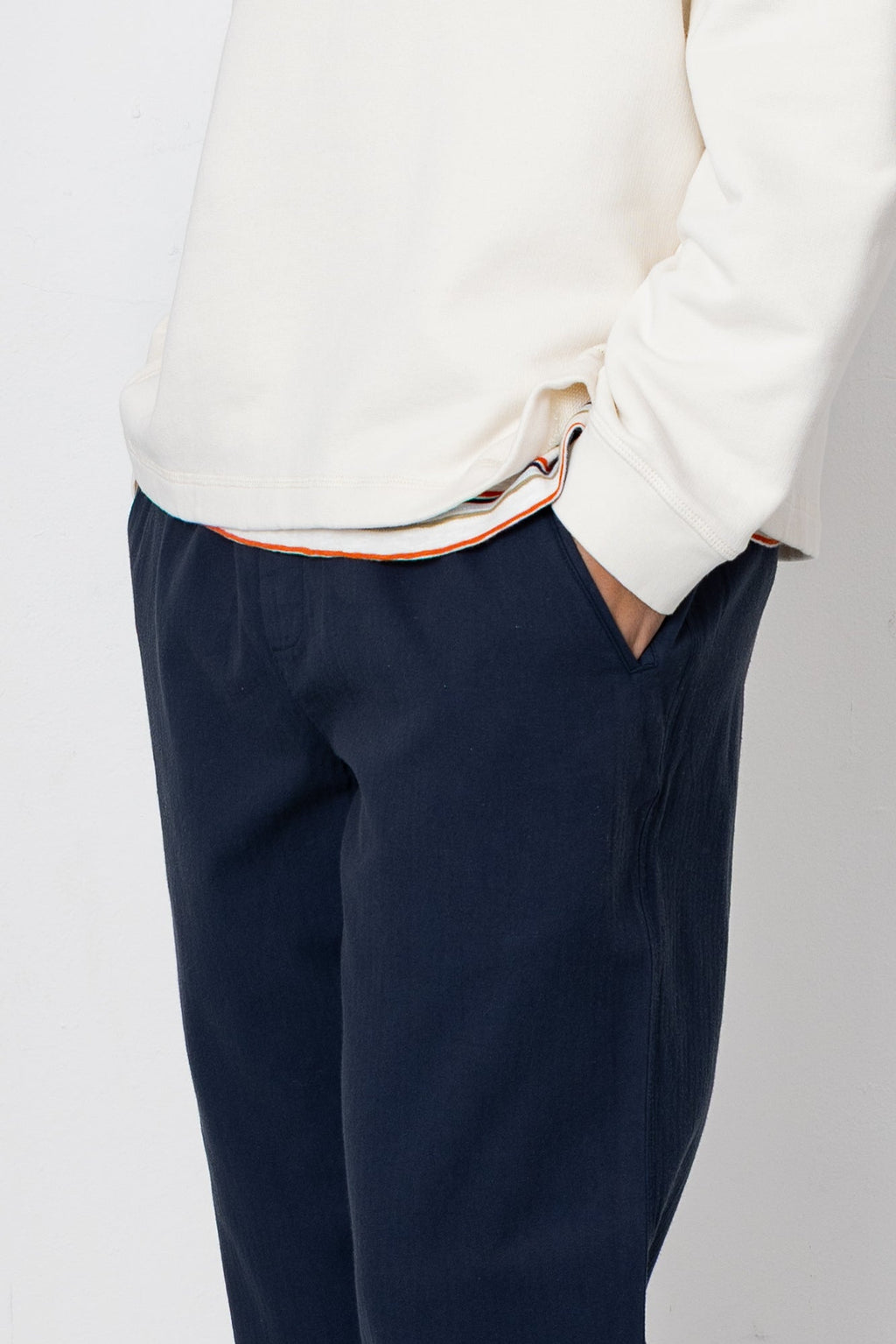 Assembly Pant - Navy Herringbone