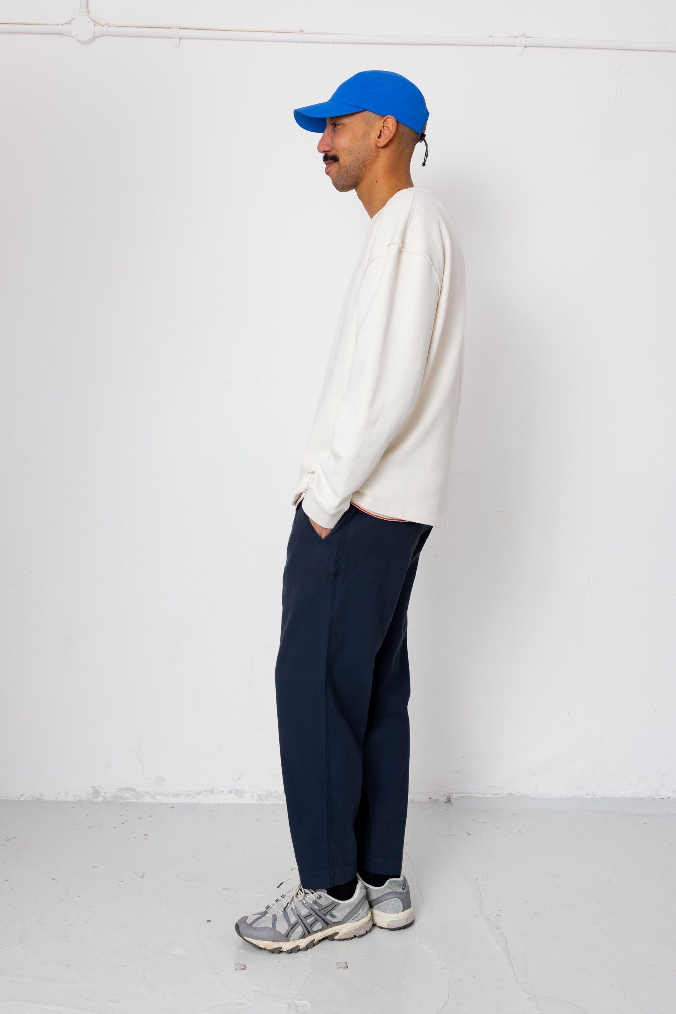 Assembly Pant - Navy Herringbone