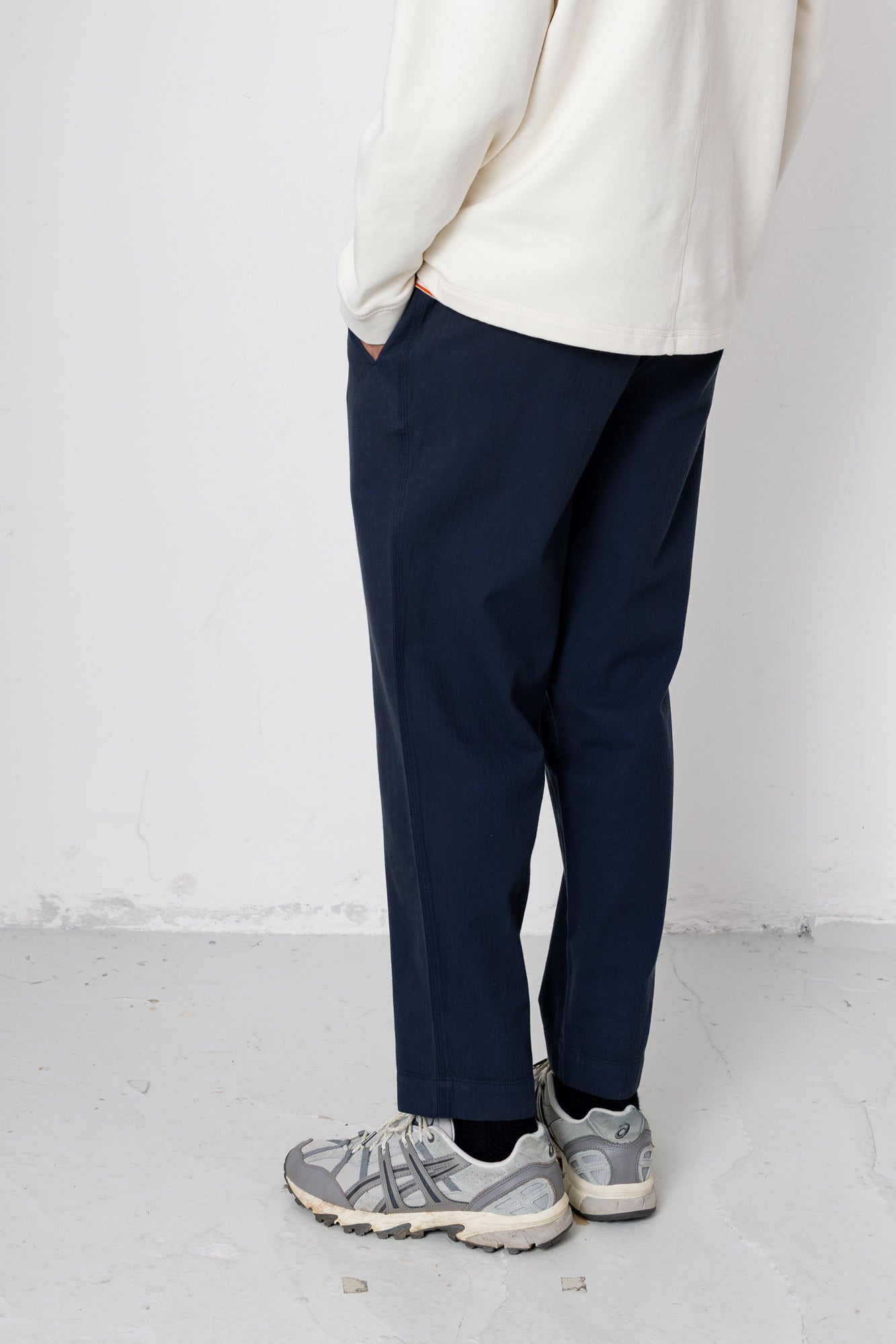 Assembly Pant - Navy Herringbone