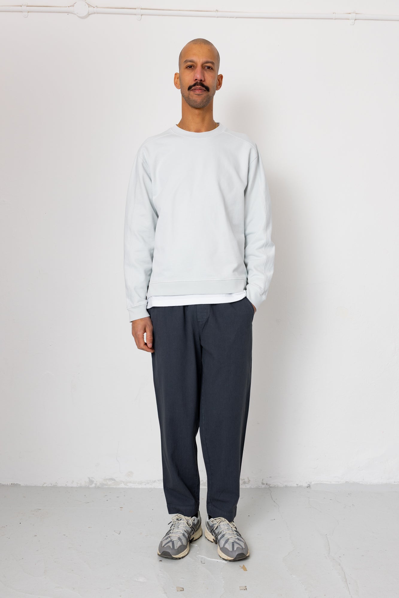 Assembly Pant - Slate Blue Herringbone