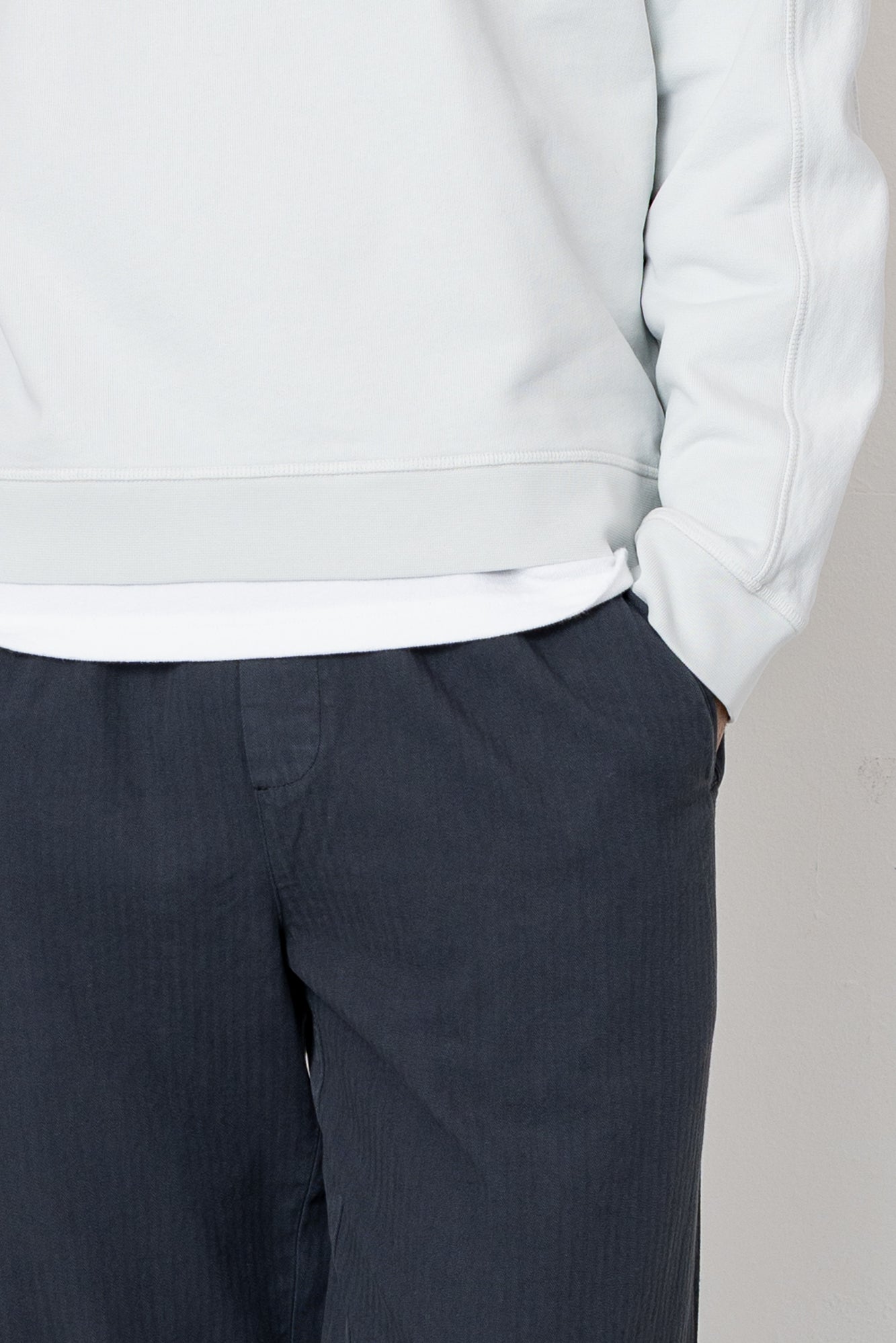 Assembly Pant - Slate Blue Herringbone