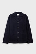 Patch Jacket - Soft Black Brushed Stripe