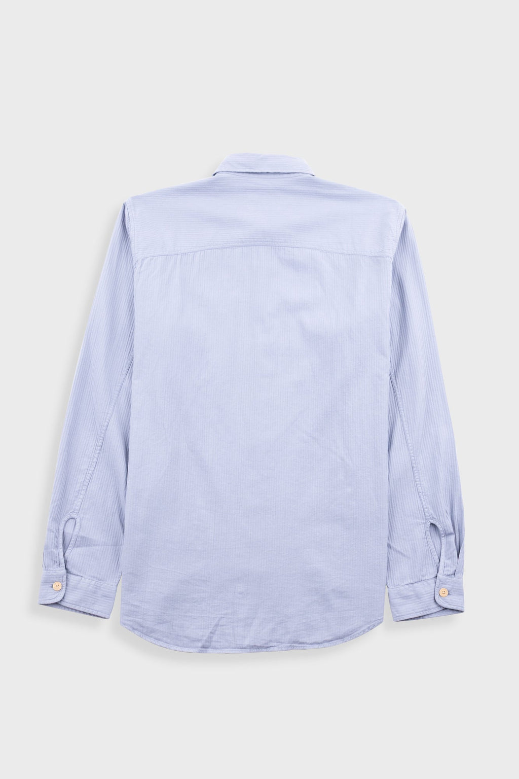 Herringbone Curve Shirt - Soft Blue