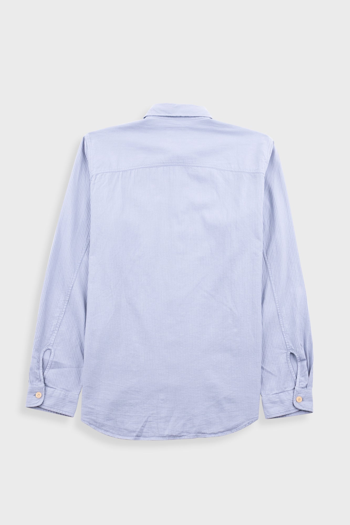 Herringbone Curve Shirt - Soft Blue