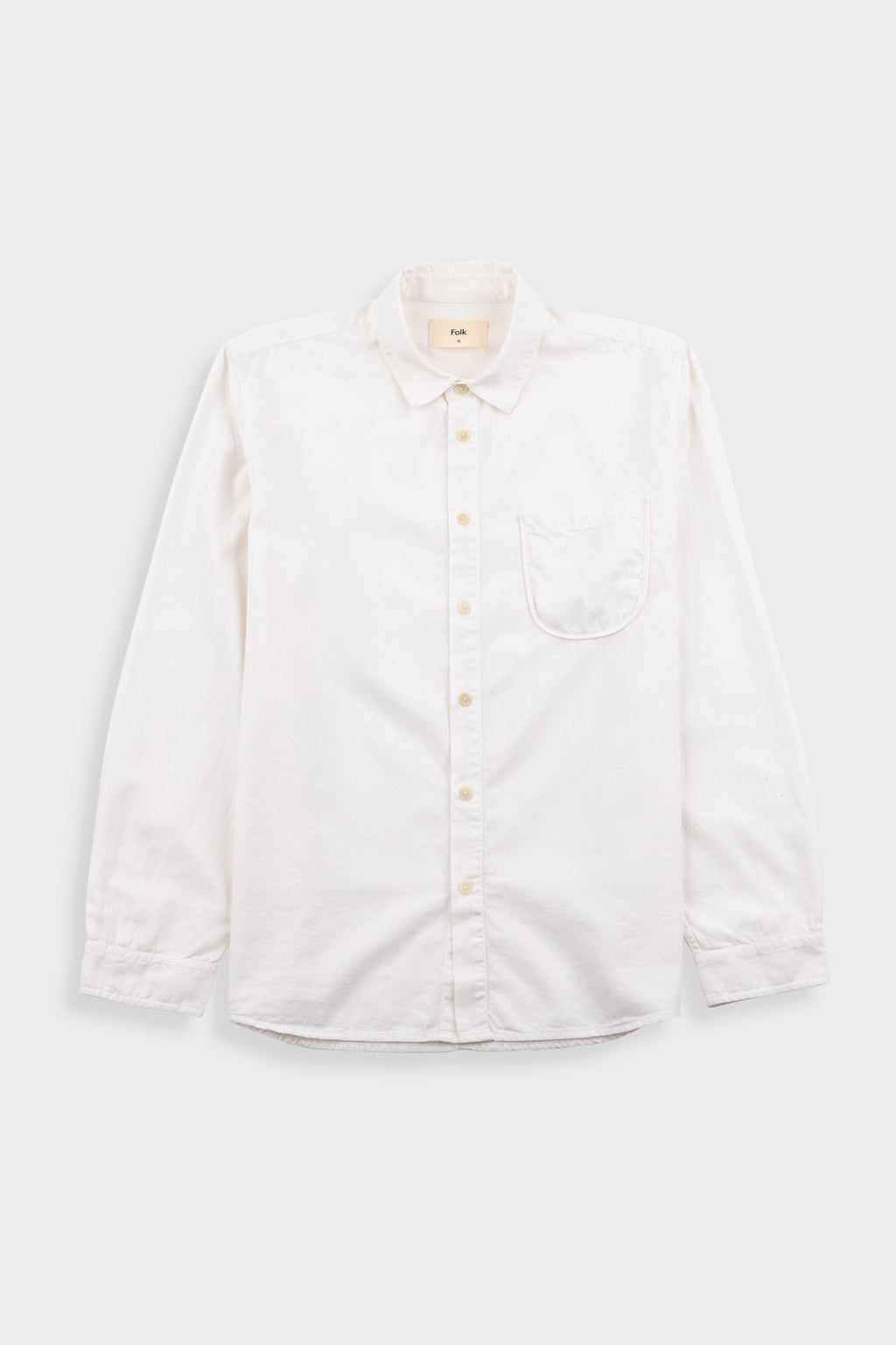 Plain Curve Shirt - Off White