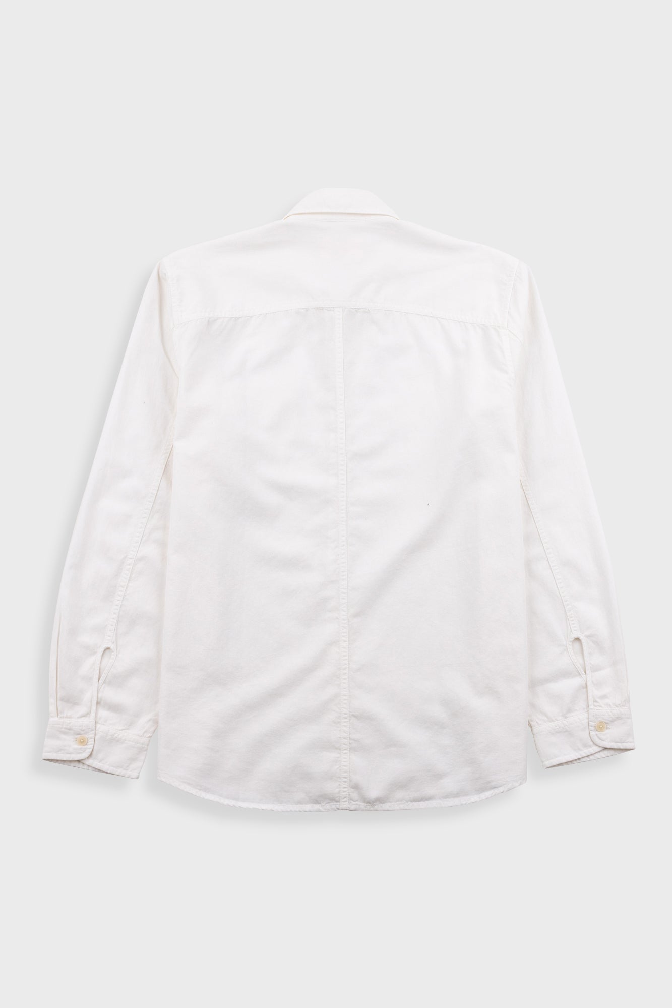 Plain Curve Shirt - Off White