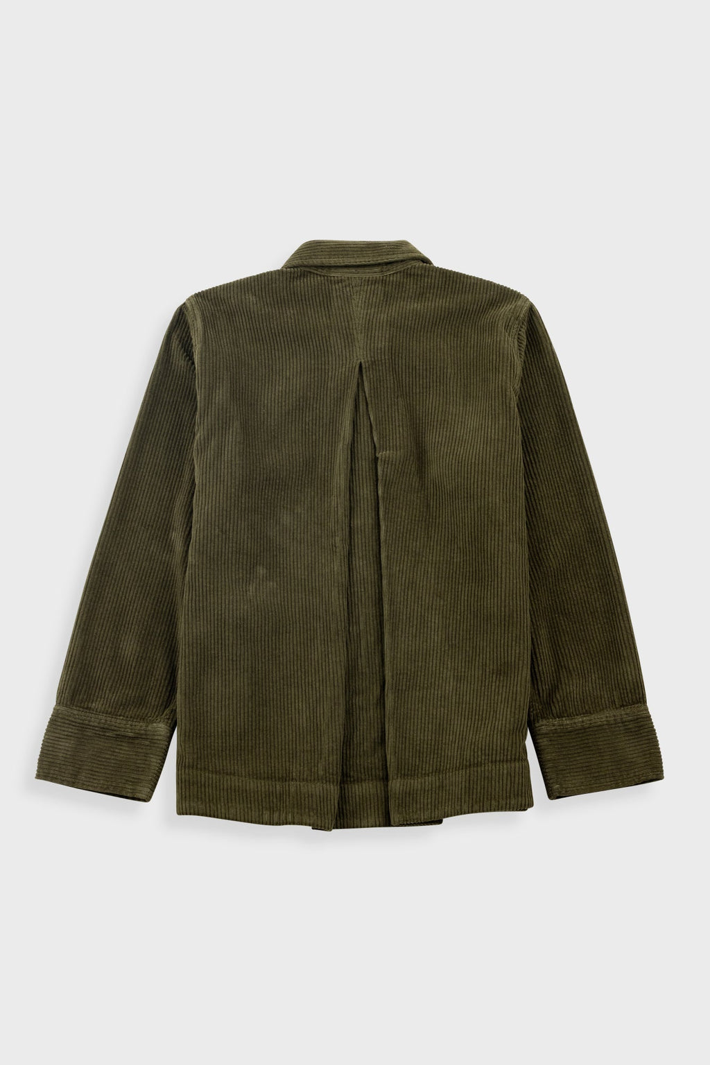 Pleated Shirt - Olive Cord