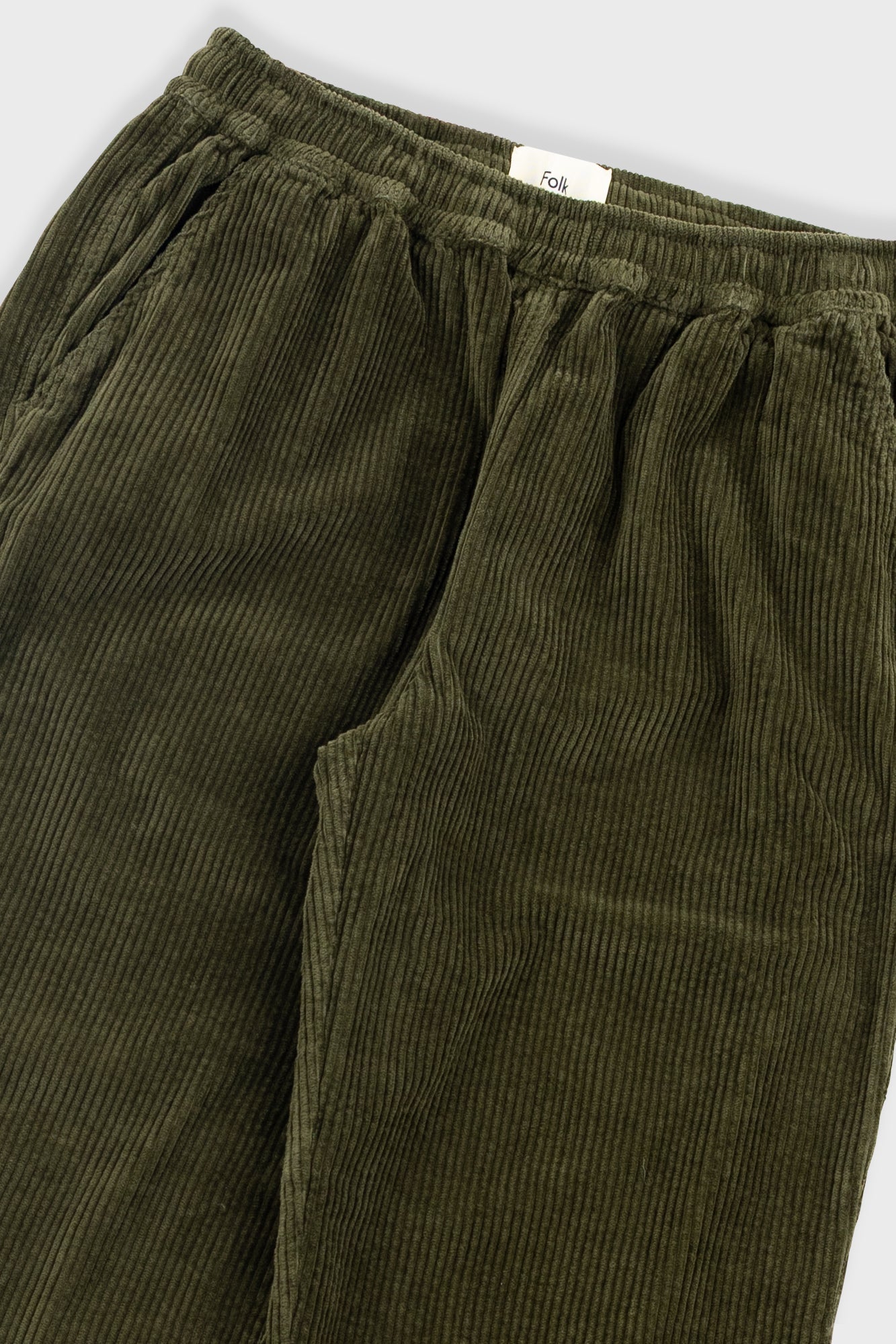 Drawcord Signal Pants - Olive Cord