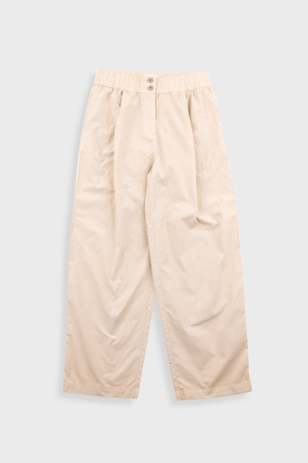 Drawcord Baggy Pants - Light Stone