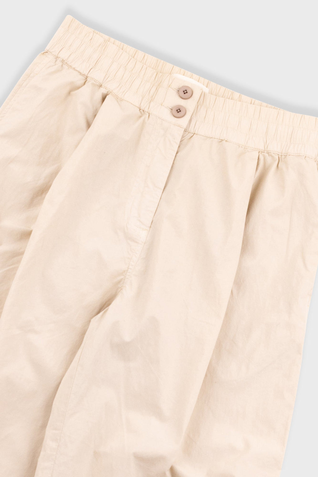 Drawcord Baggy Pants - Light Stone