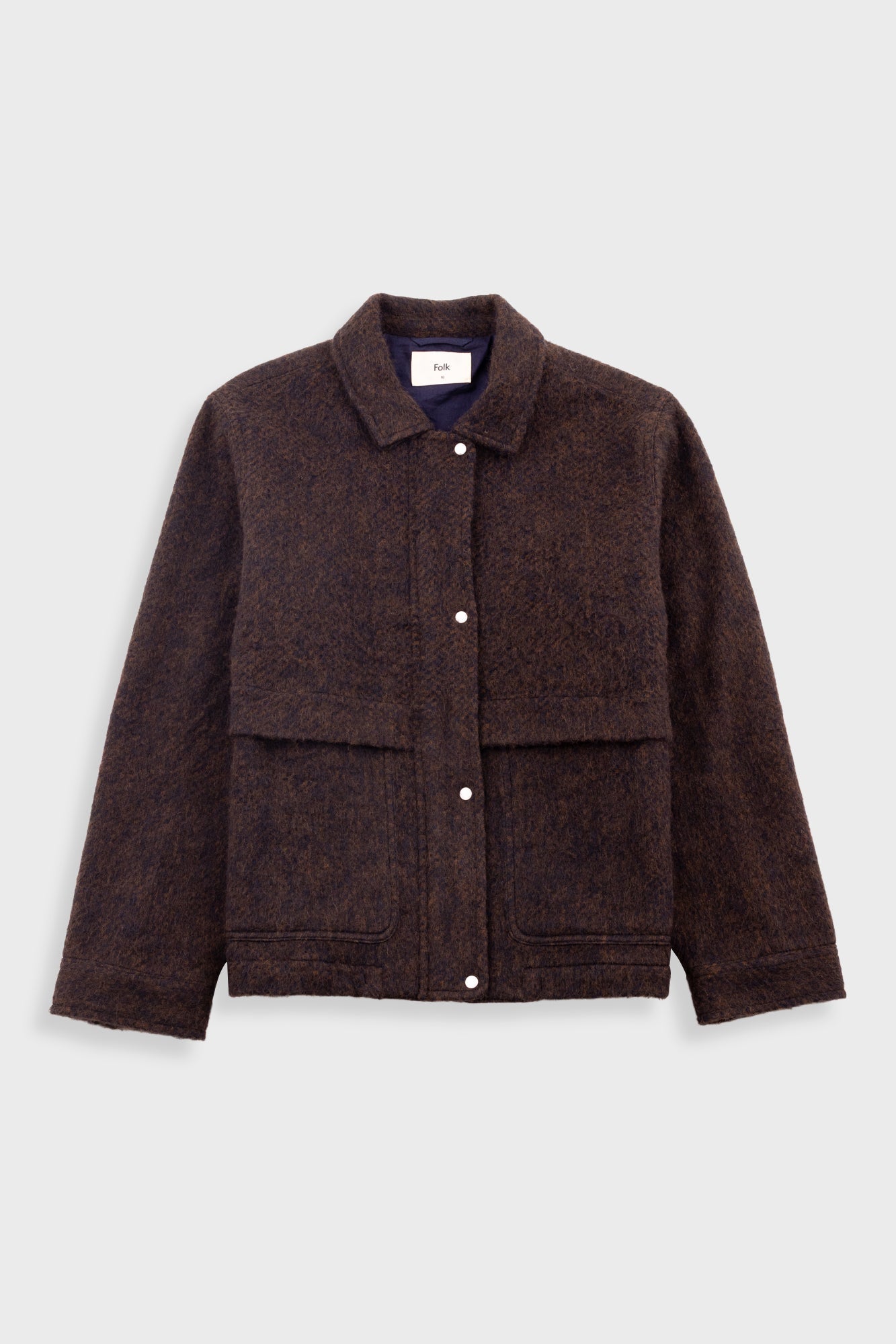 Blouson - Navy Espresso Wool
