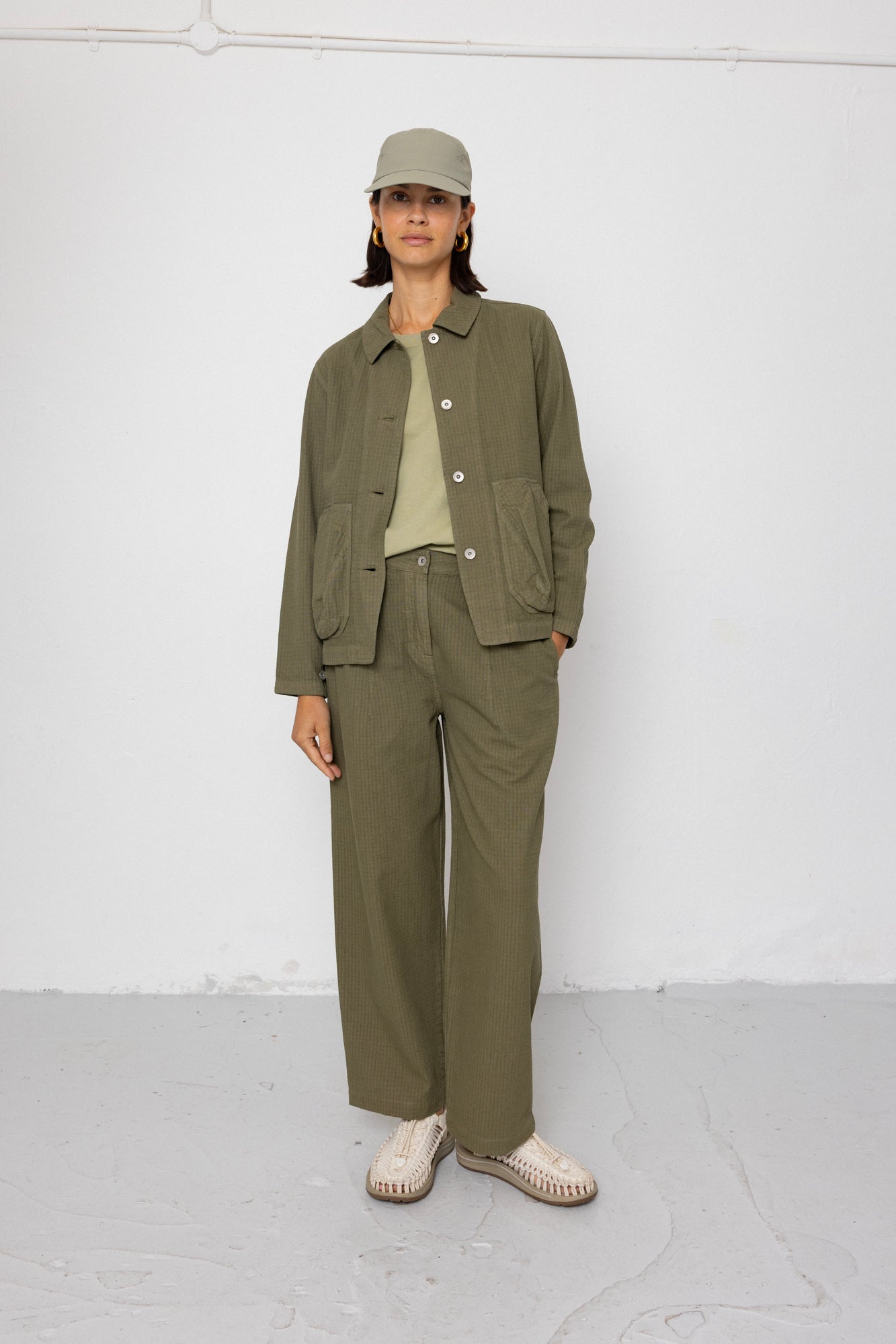 Baggy Trouser - Light Olive Chunky Ripstop