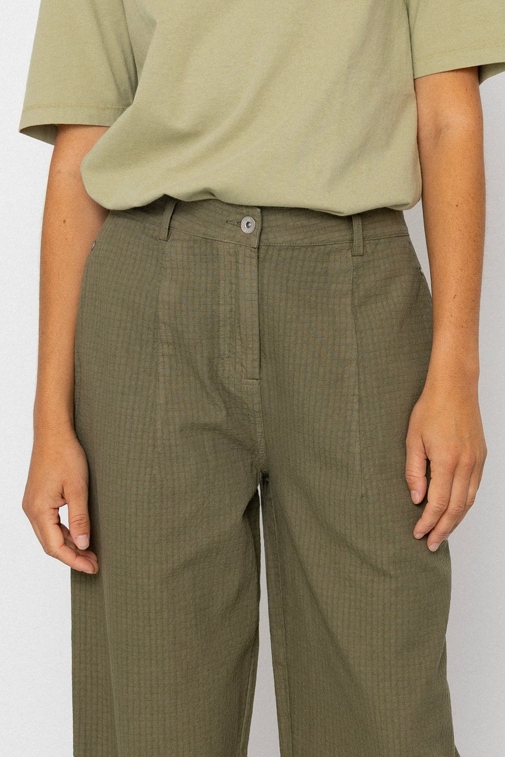 Baggy Trouser - Light Olive Chunky Ripstop