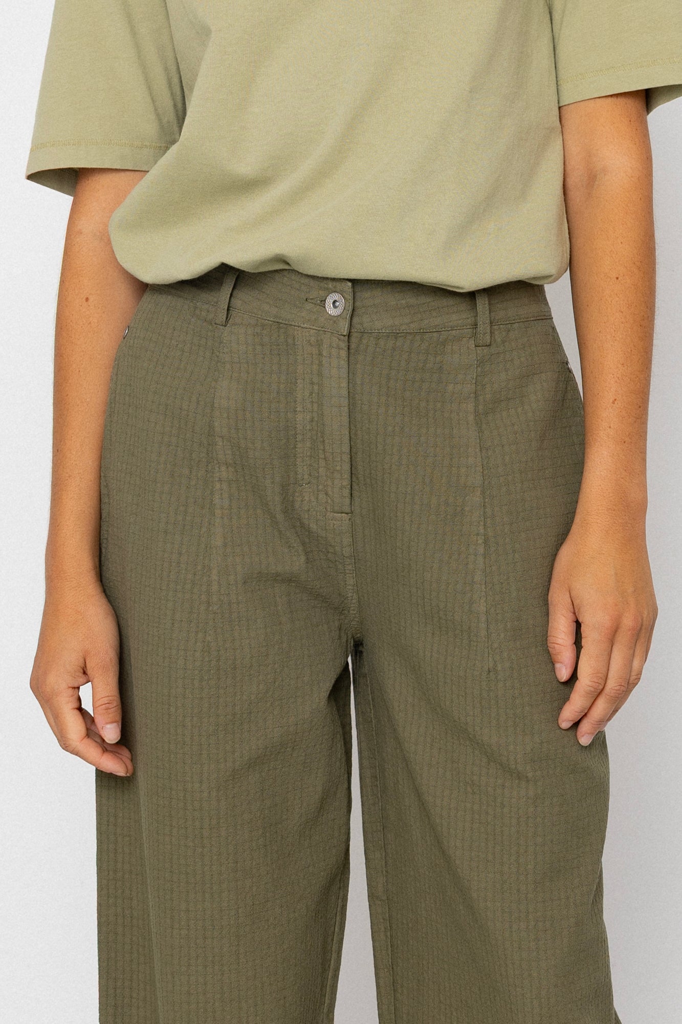 Baggy Trouser - Light Olive Chunky Ripstop