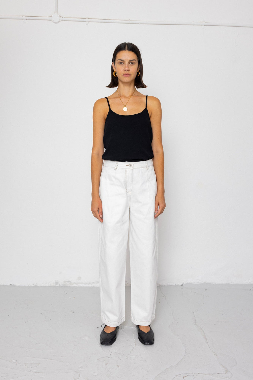 Baggy Trouser - White Denim