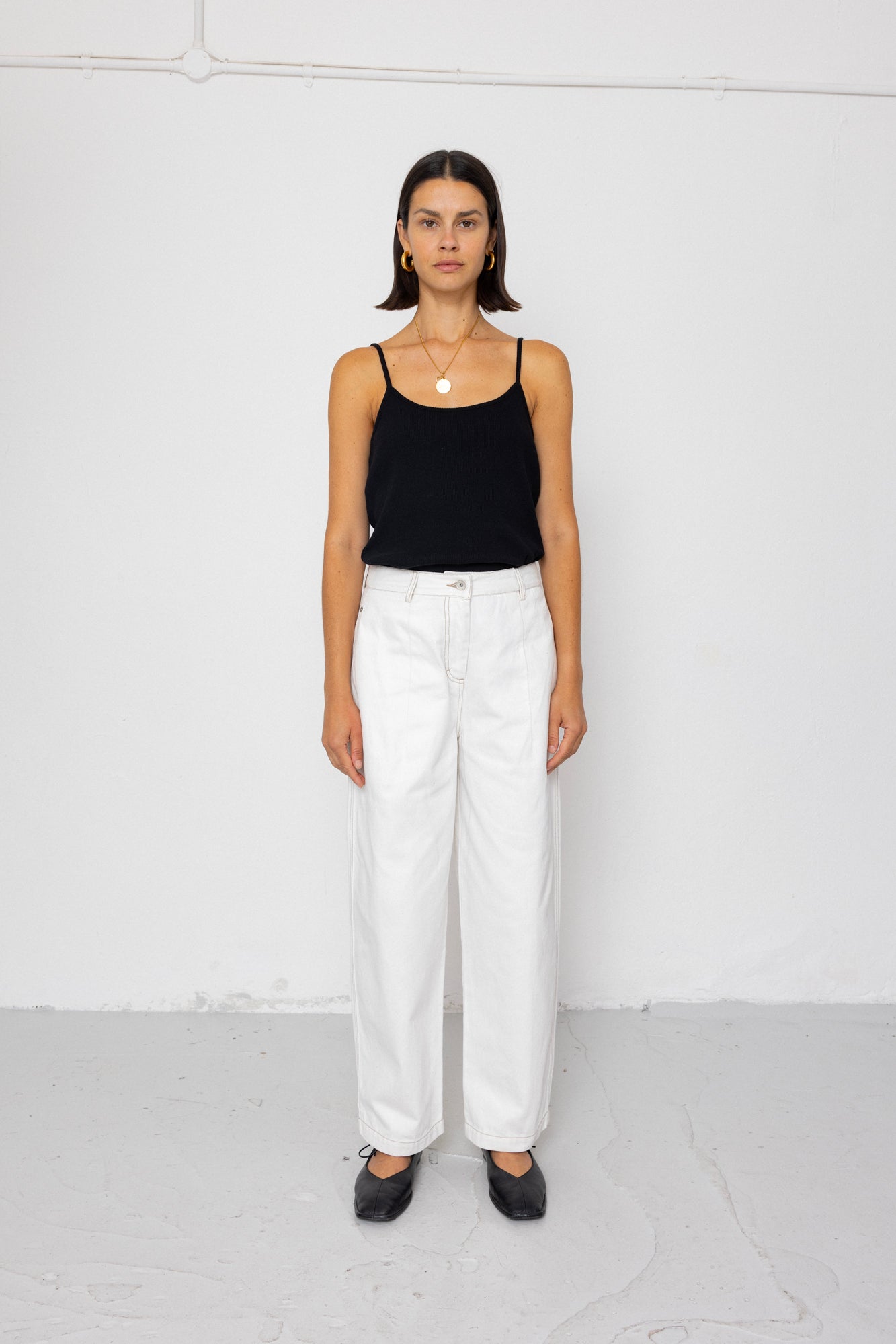 Baggy Trouser - White Denim