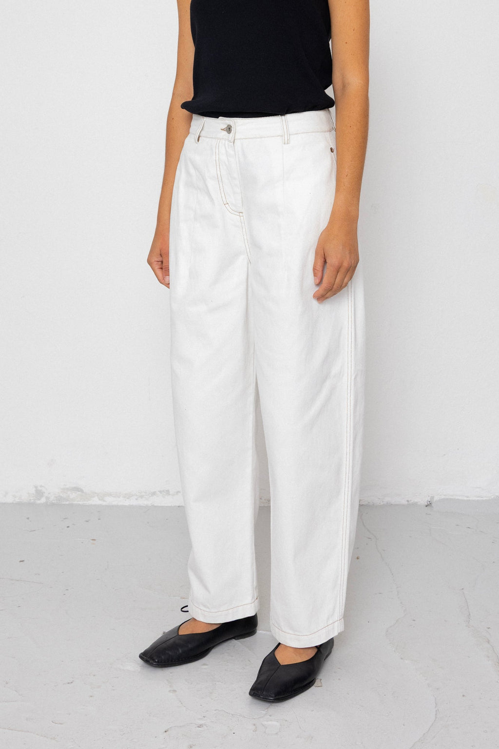 Baggy Trouser - White Denim