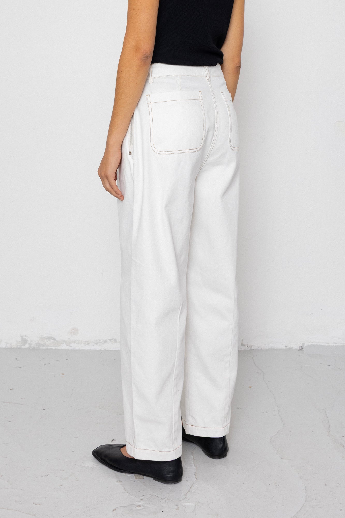 Baggy Trouser - White Denim