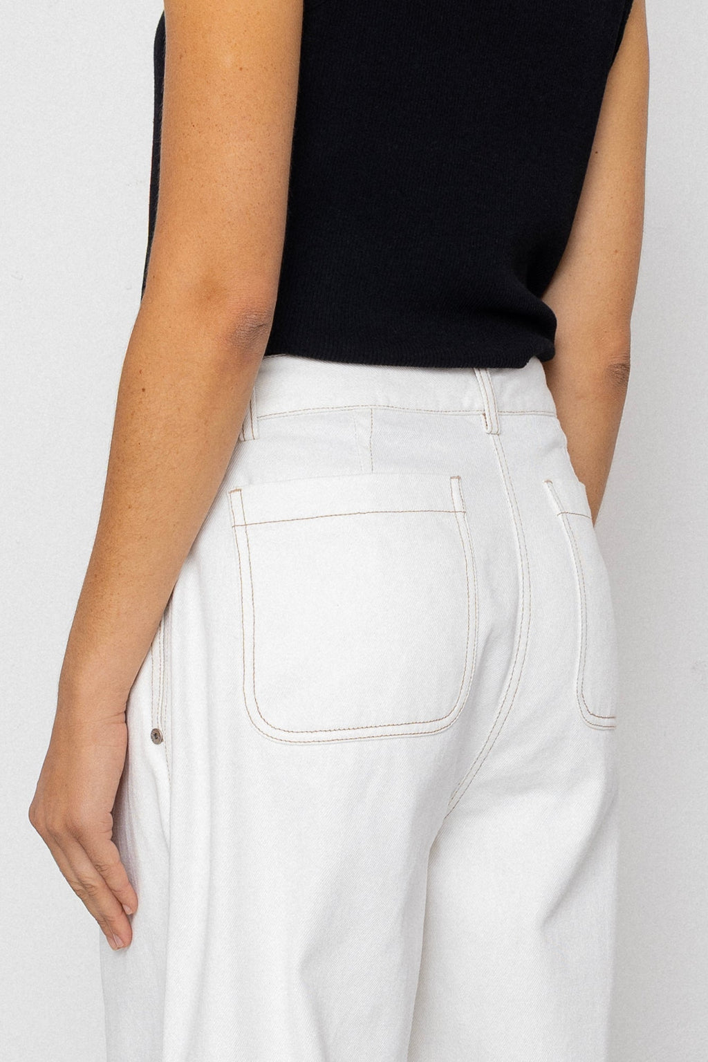 Baggy Trouser - White Denim