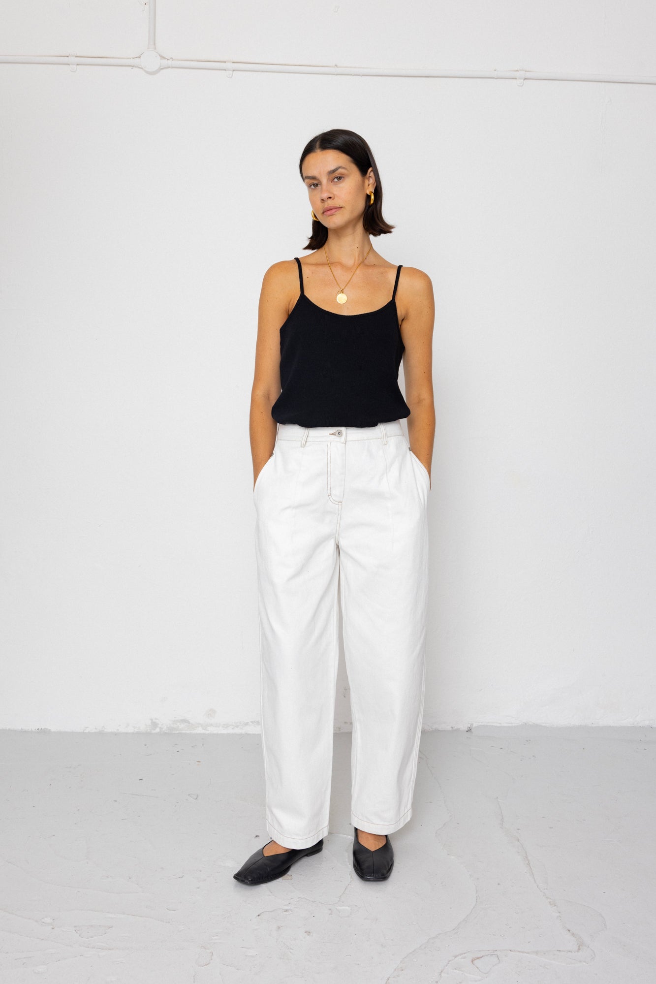 Baggy Trouser - White Denim