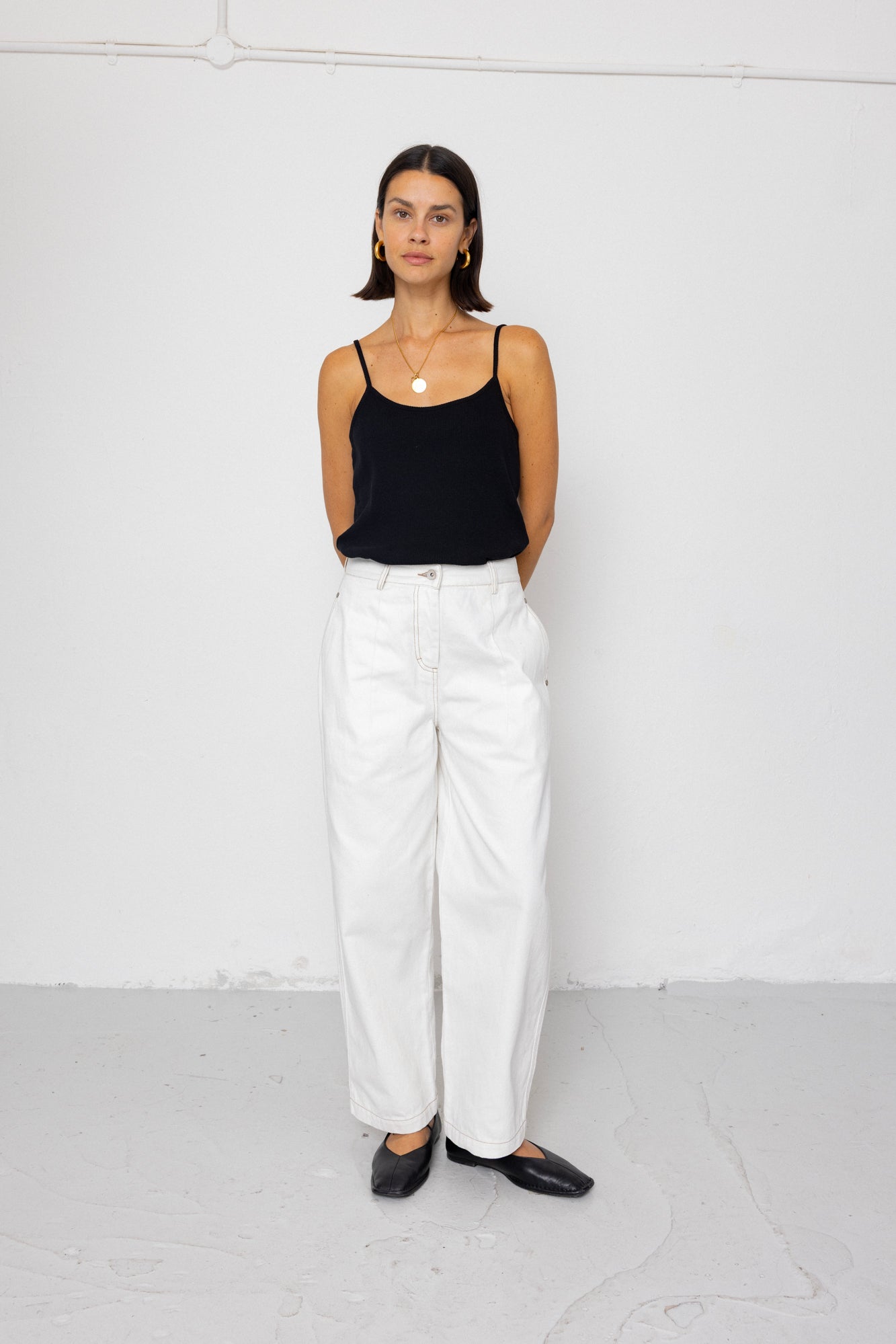 Baggy Trouser - White Denim