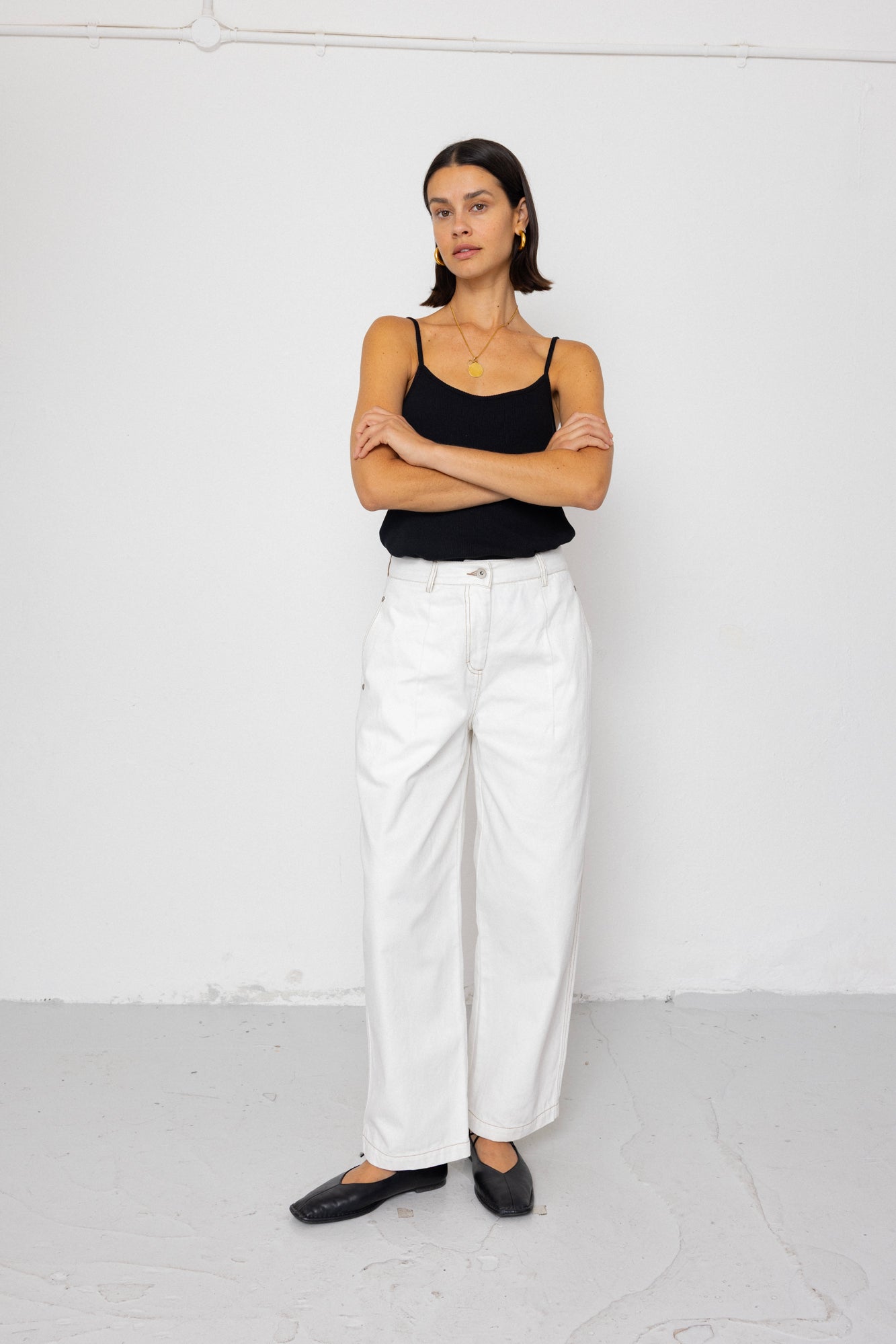 Baggy Trouser - White Denim