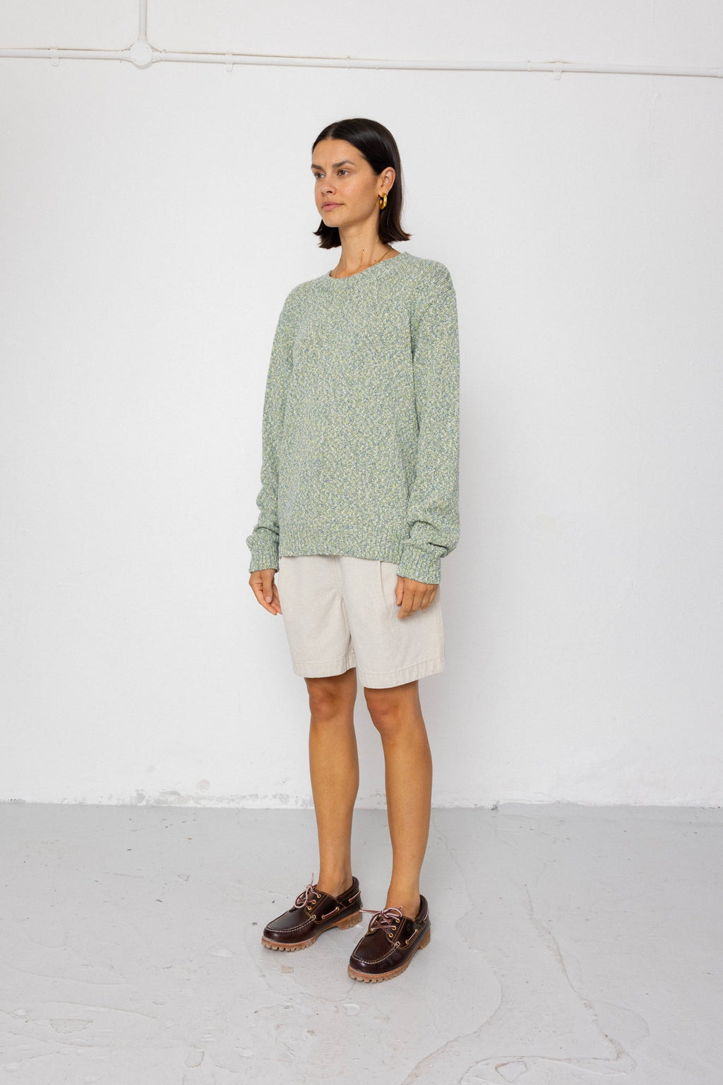 Chain Crew Jumper - Citron Mix