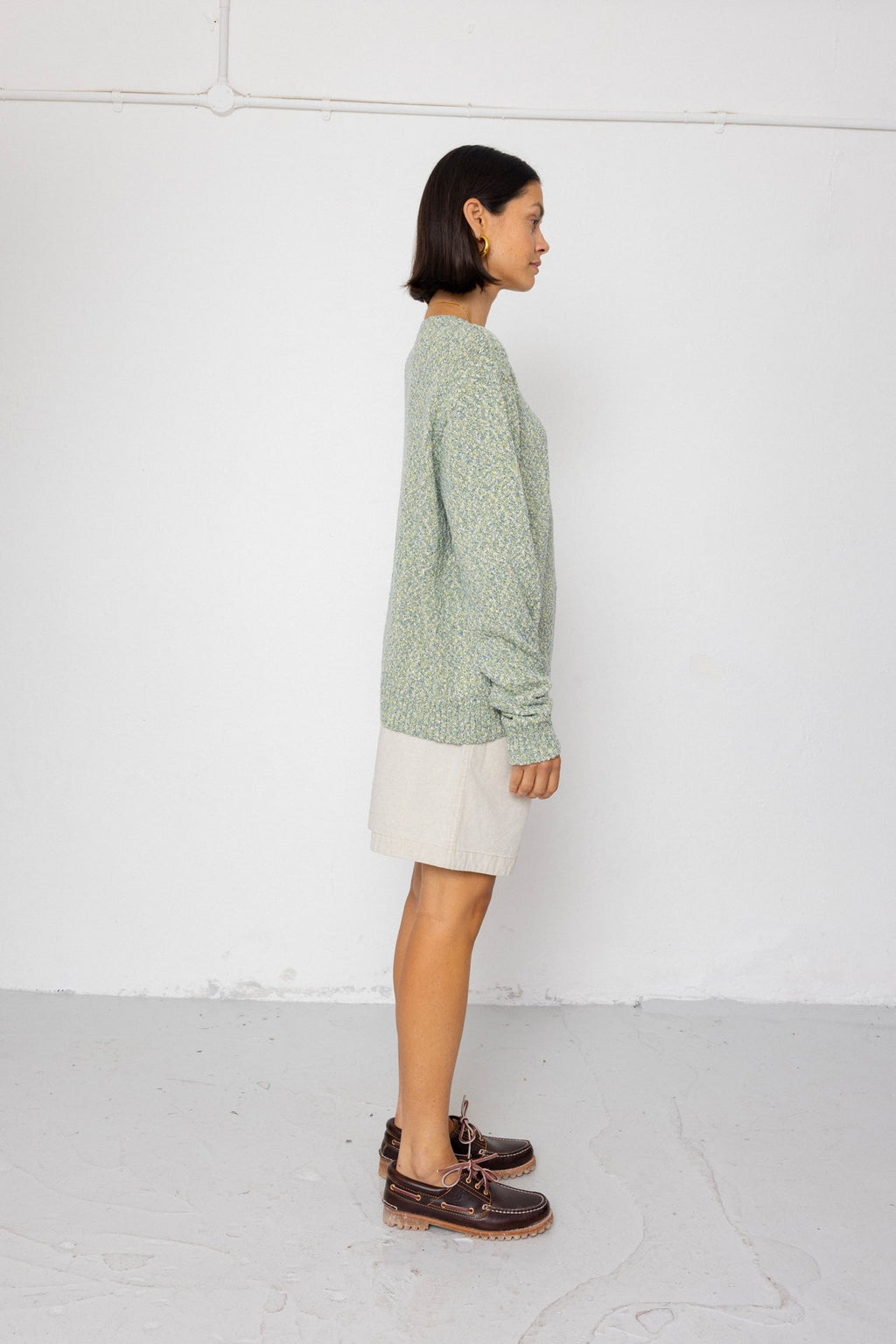 Chain Crew Jumper - Citron Mix