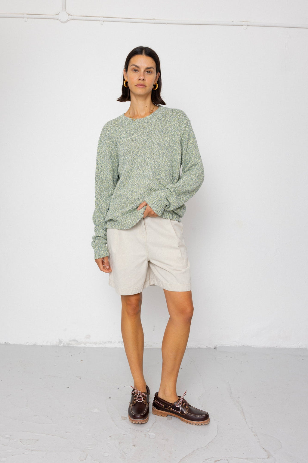 Chain Crew Jumper - Citron Mix