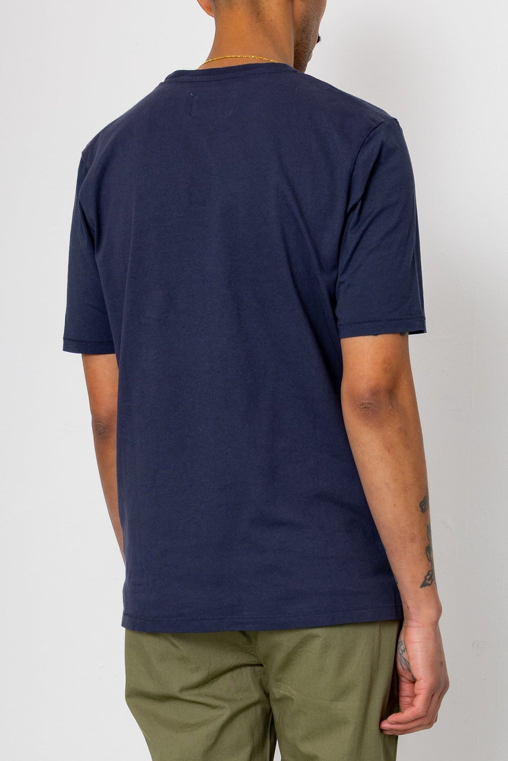 Contrast Sleeve T-Shirt - Navy