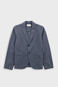 Cotton Linen Blazer - Charcoal