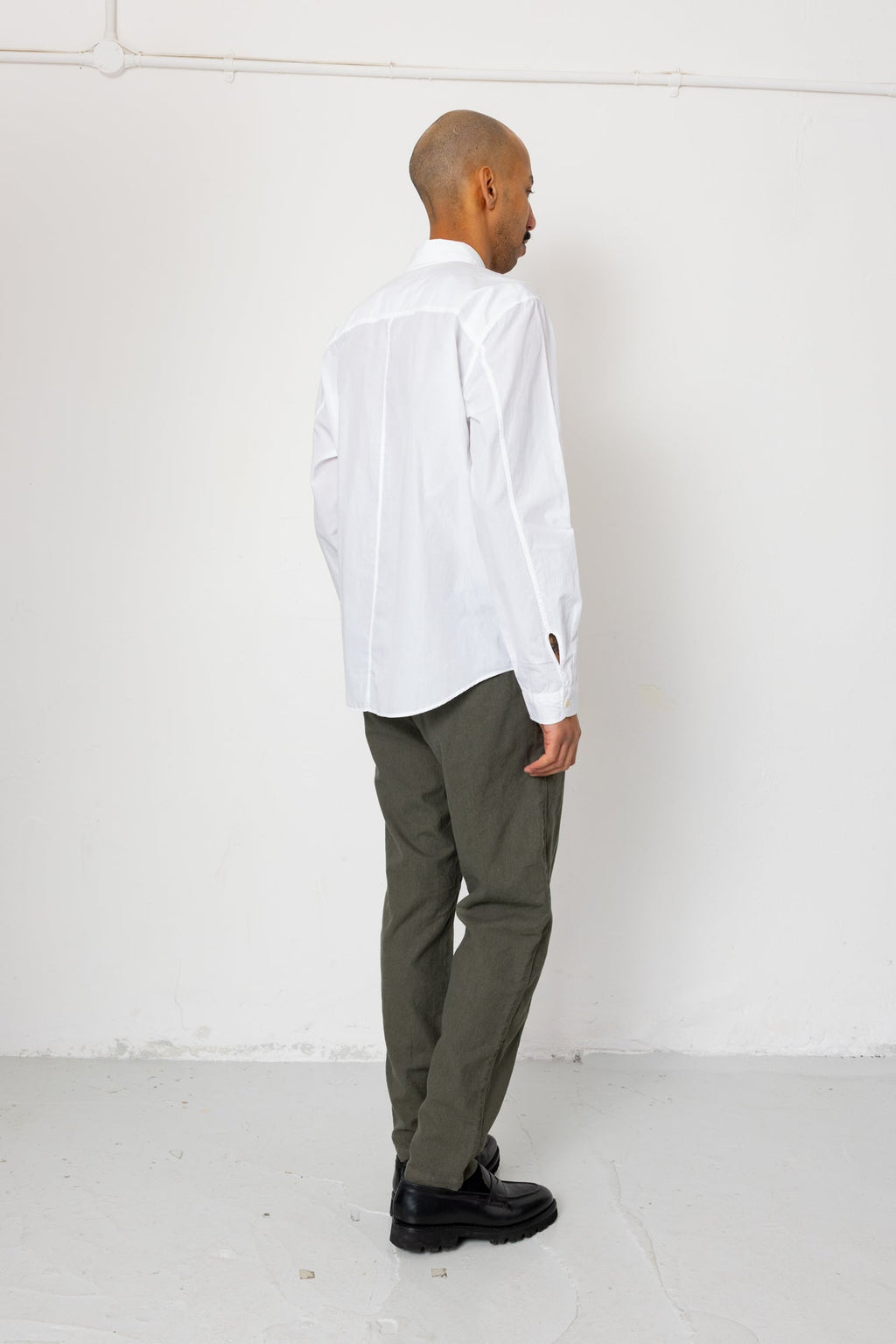 Cotton Linen Trouser - Dark Sage