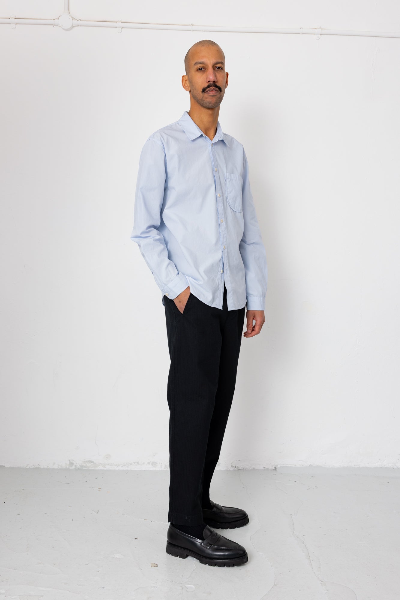 Curve Shirt - Light Blue