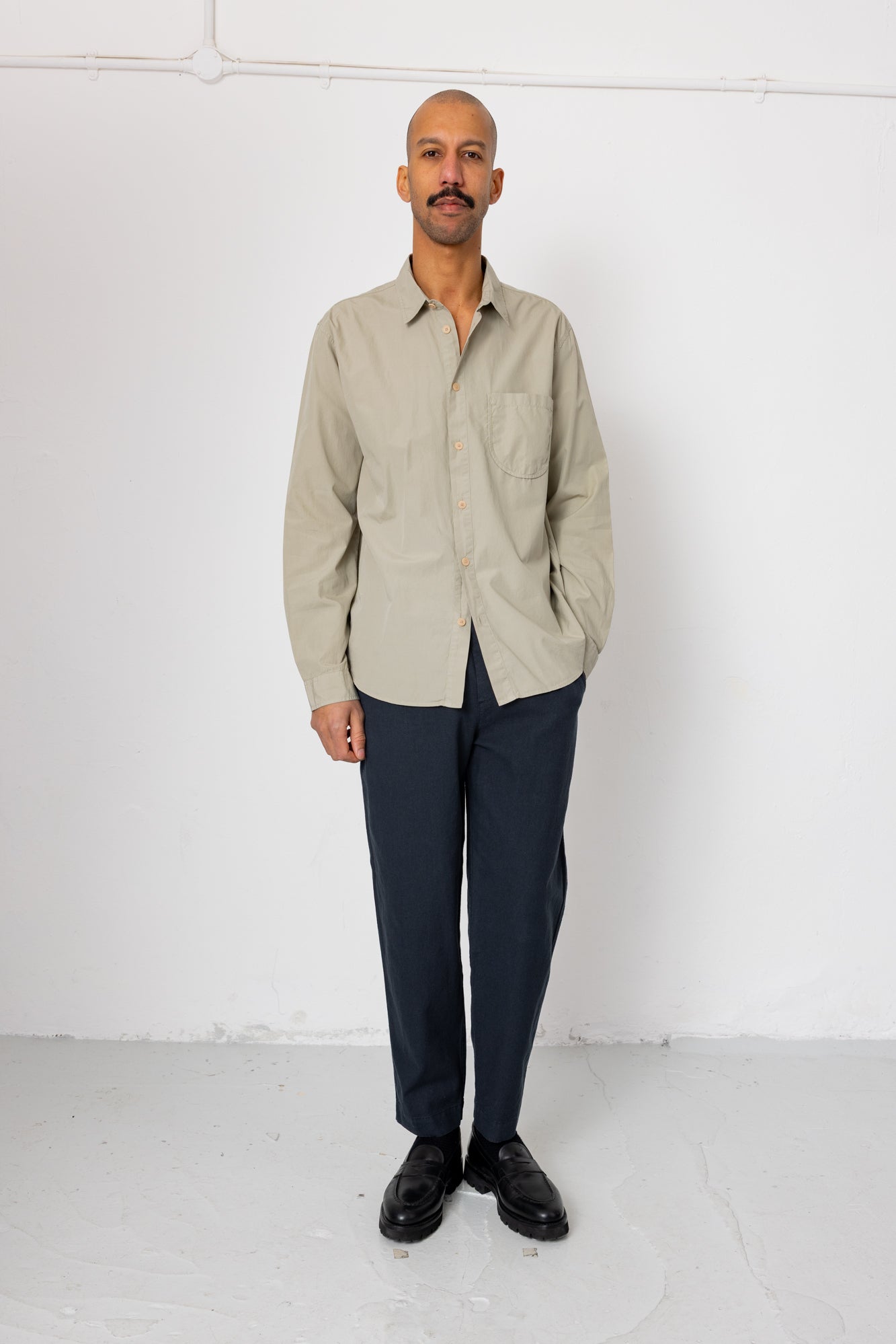 Curve Shirt - Silver Sage
