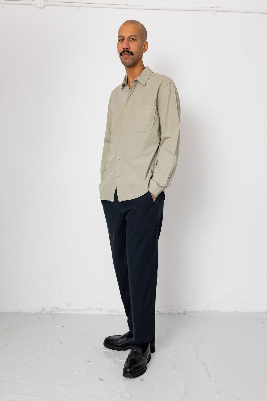 Curve Shirt - Silver Sage