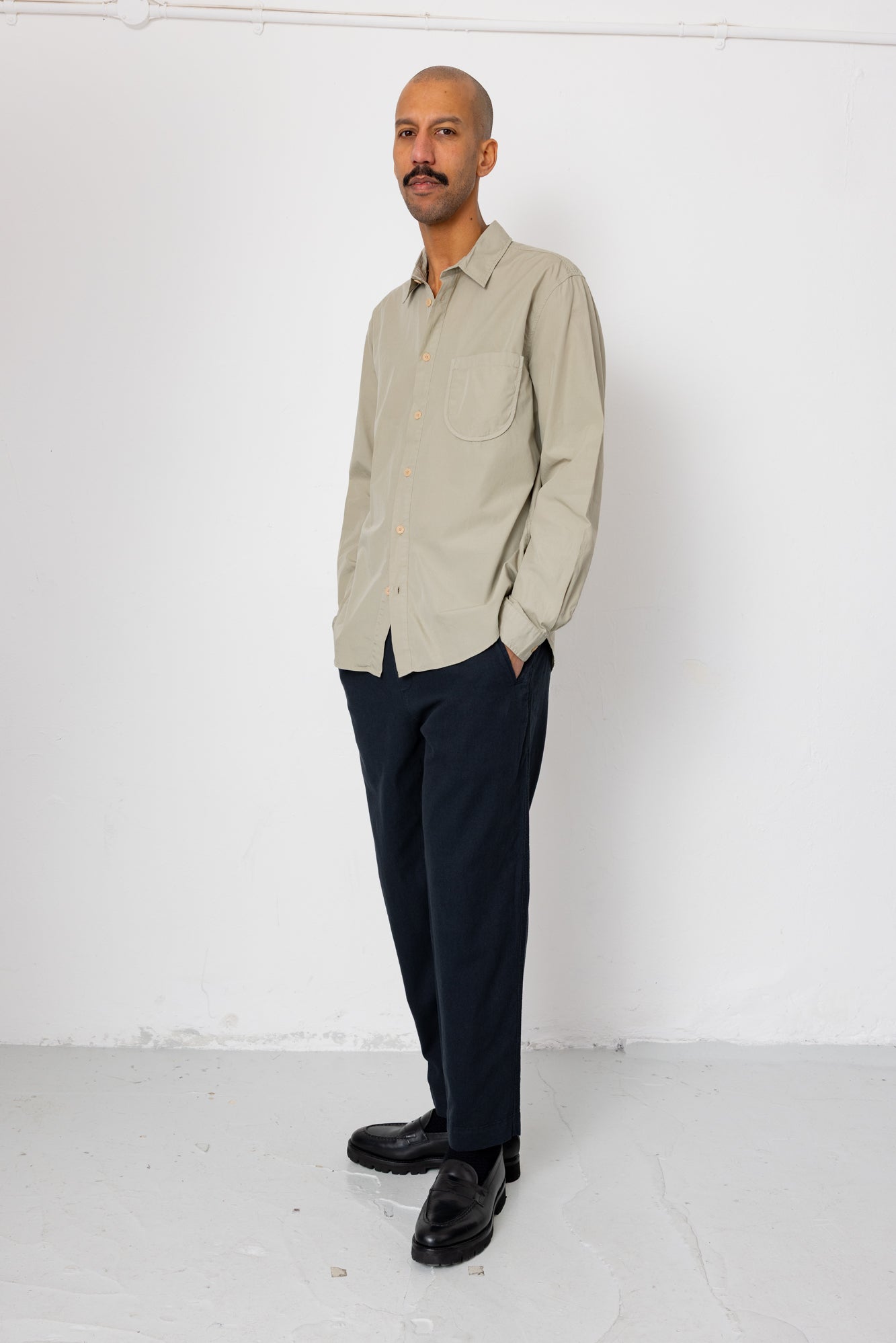 Curve Shirt - Silver Sage